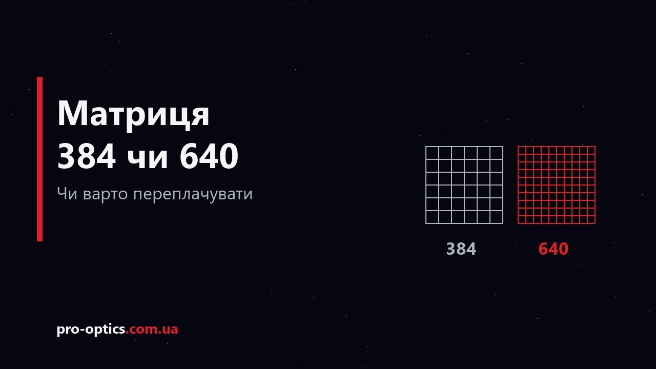 Матриця 384 чи 640: чи варто переплачувати
