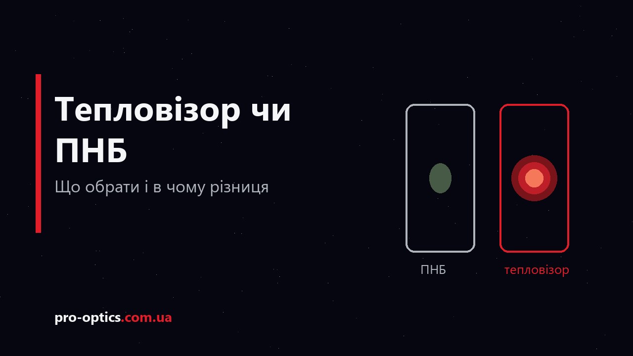 Тепловізор чи ПНБ: що обрати і в чому різниця
